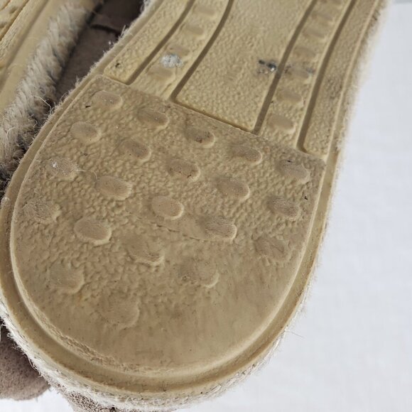 Verbenas Carmen Espadrilles Tan Suede Closed Toe Flats Shoes Size 40 US 9 - Picture 9 of 16
